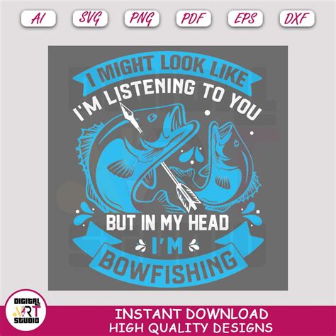 Bowfishing Couple SVG File Fishing SVG File Bow Fishing SVG Vector Bow