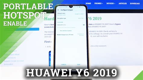 How To Enable Portable Hotspot In Huawei Y6 2019 Wi Fi Sharing Method Youtube