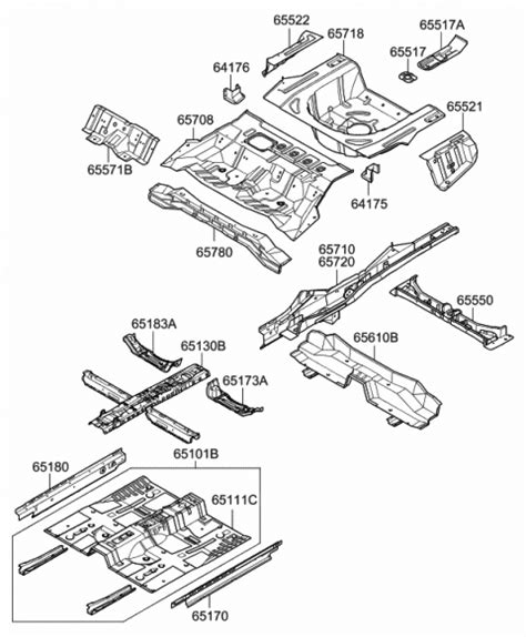 A Genuine Hyundai Panel Assembly Side Sill Inner Rh