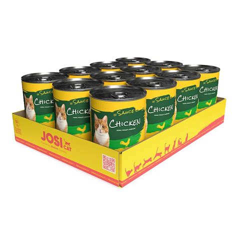 Josera JosiCat Chicken in Sauce konservai katėms padaže 12 x 415g