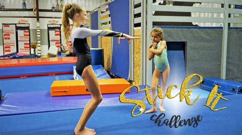 Gymnastics Stick It Challenge Kaia Sgg Youtube