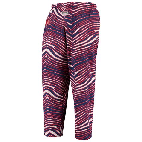 Zubaz Buffalo Bills Royalred Throwback Zebra Pants