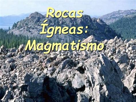 Dokumen Tips Rocas Igneas Magmatismo Introduccion Constituyen La Mayor