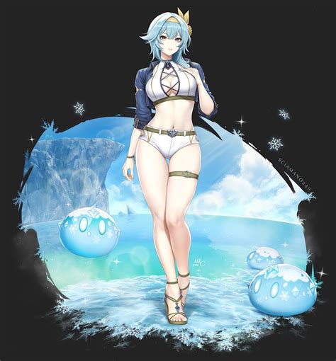 Summer Eula From Genshin Impact I M So Sciamano S Art