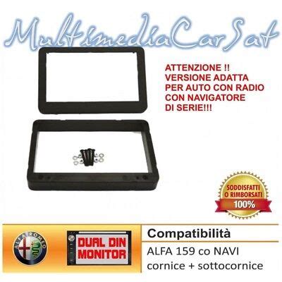 Mascherina Cornice Autoradio Doppio Din Alfa Con Navi Serie