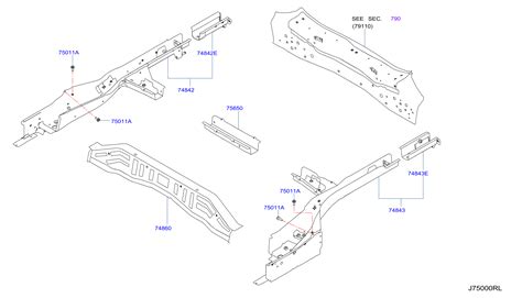 Nissan Rogue Frame Rail End Right Rear G5520 4BAMA Ancira Nissan