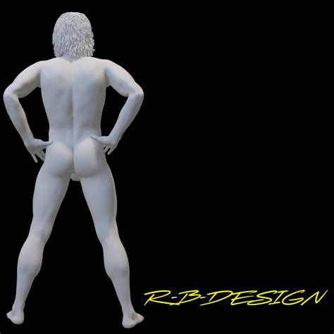 D File X Nude Ultra Realistic Fkk Erotic Sexy Boy Man With Long Hard Cock D Printable Model