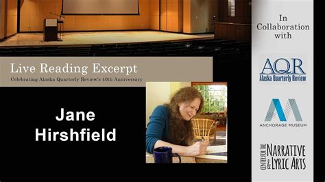 Jane Hirshfield Live Poetry Reading Youtube