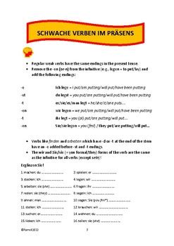 German Grammar Exercises Section 2 By Handy Language Toolkit TpT