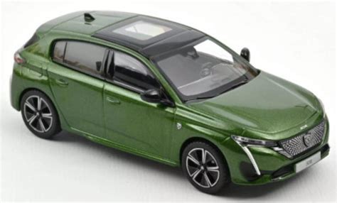 Miniature Peugeot 308 1 43 Norev GT Metallise Verte 2021 Voiture