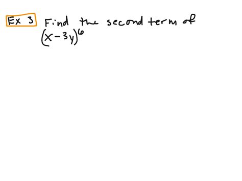 Alg 2 Binomial Expansion Theorem Kinda Math Algebra 2 Showme