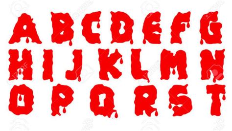 9 Blood Fonts Free Premium Templates