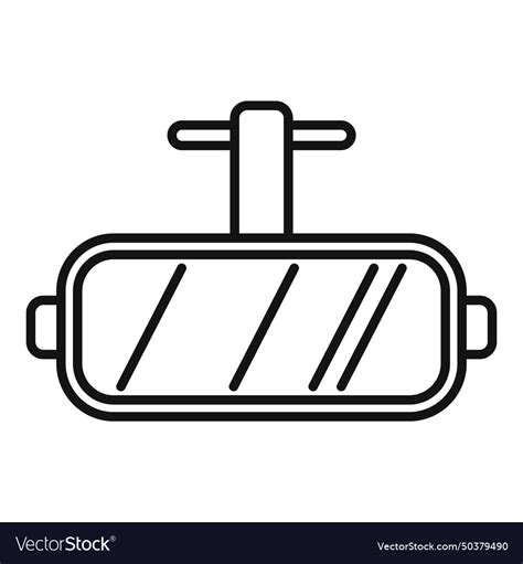 Glass Vr Headset Icon Outline Social Royalty Free Vector