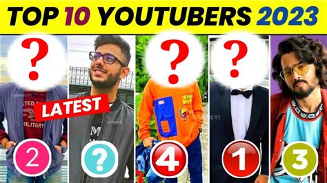 India Ke Top 10 😱youtuber Ki Kamai 2023 Indias Best Youtuber Who