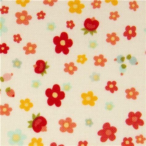 Cute Cream Flower Fabric By Riley Blake From The Usa Flower Fabric