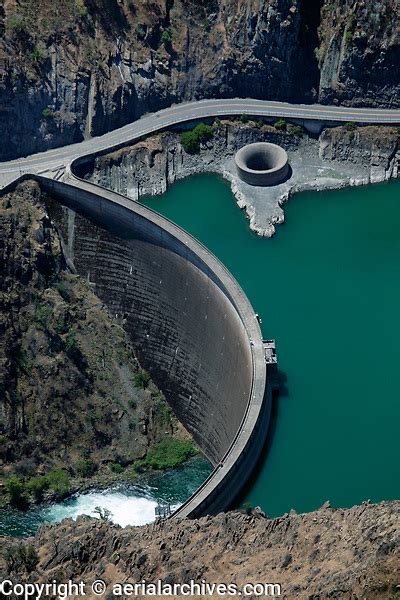 Aerial Photograph Of Monticello Dam Lake Berryessa Napa County