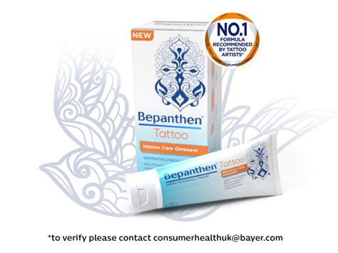 Bepanthen Tattoo Intense Care Ointment Formulated With Provitamin B5