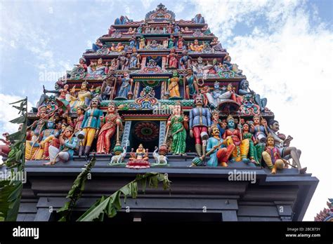 The Gopuram Entrance Tower Of Sri Mariamman Temple Hindu Temple