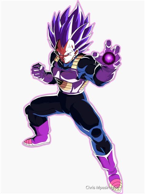 Vegeta Ultra Ego Sticker For Sale By Fitainment Redbubble