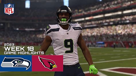 Seattle Seahawks Vs Arizona Cardinals NFL Week 18 Simulation Madden 24