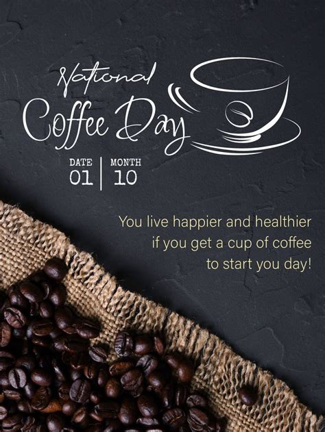 Happier & Healthier – National Coffee Day Cards | Birthday & Greeting ...