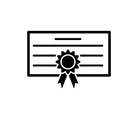 Certificate icon vector logo design template 7820606 Vector Art at Vecteezy