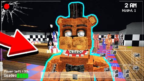 Je Joue Avec Tous Les Animatronics De Fnaf Fnaf Minecraft Youtube