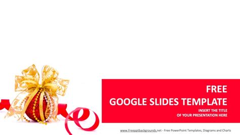 Christmas Gift Powerpoint Templates - Christmas, Google Slides Backgrounds