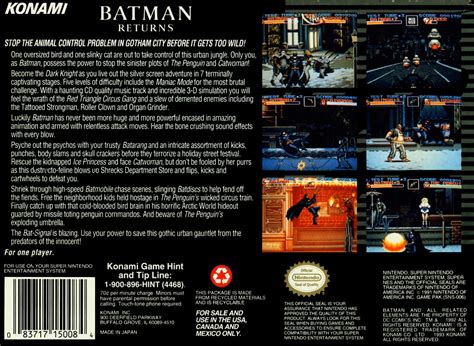 Play Batman Returns for SNES Online ~ OldGames.sk