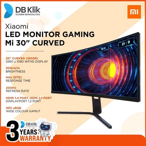 Jual Led Monitor Gaming Xiaomi MI 30 200Hz Curved Wfhd Hdmi Dp Mi