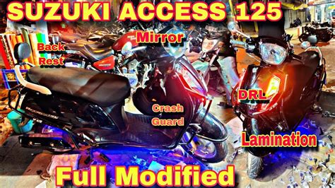 SUZUKI ACCESS 125 Full Modified DRL Lamination MIRROR Etc Full