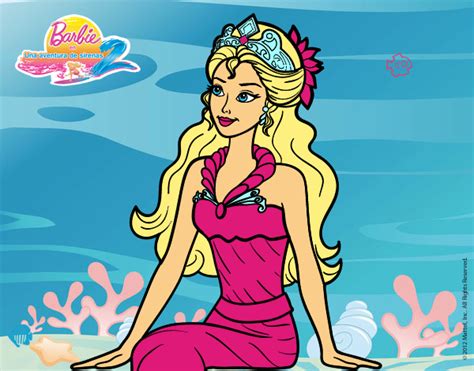 Dibujo De Barbie Sirena Pintado Por En Dibujos Net El D A A