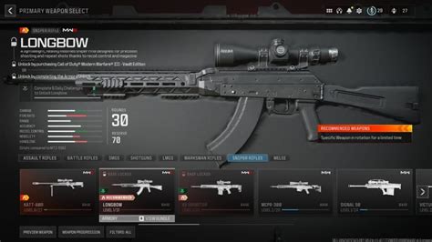 Best Longbow Loadout In Modern Warfare Class Setups Attachments