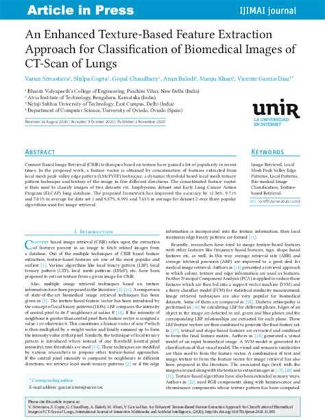 Pdf An Enhanced Texture Based Feature Extraction Approach For