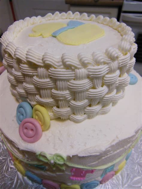 7 Two Tier Baby Shower Cakes Photo Two Tier Baby Shower Cake Two