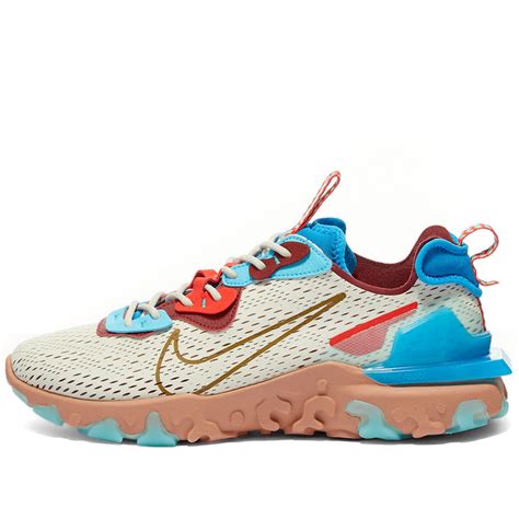 Nike React Vision Light Bone Blue Red End