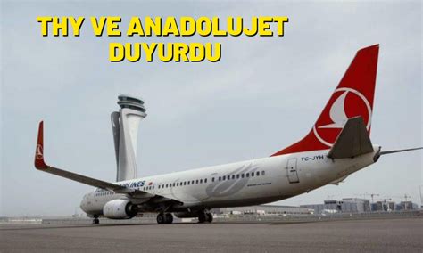 THY ve AnadoluJet olumsuz hava koşulları nedeniyle seferleri iptal etti