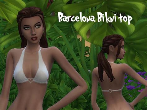 The Sims Resource Bikini Top Barcelona