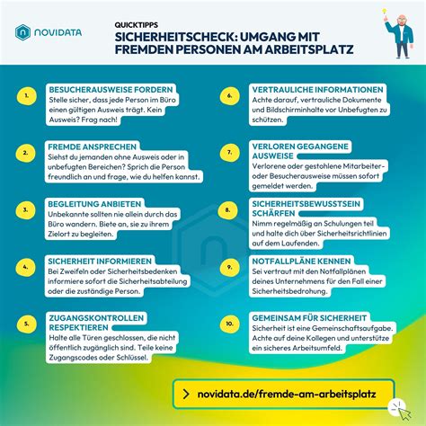 10 Punkte für mehr Sicherheit am Arbeitsplatz: Schutz vor Unbekannten