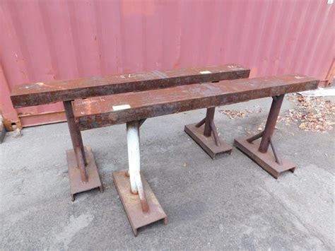 2 Steel Heavy Duty Trestles Auction 0075 7022490 Grays Australia