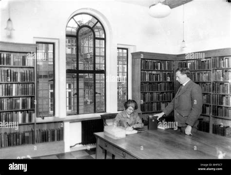 Inside The Joseph Rowntree Library York Yorkshire 1928 Artist