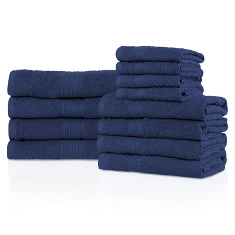 Modern Ultra Soft Absorbent Eco Friendly Cotton 12 Piece Bath Towel Set