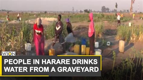 Harare Suburb Faces Severe Water Shortage Community Drinks Water From