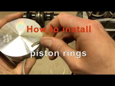 How To Install Piston Rings Without Tool YouTube