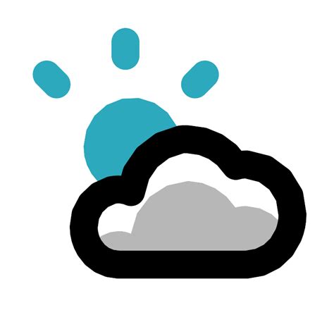 Sun Cloudy Vector Svg Icon Svg Repo