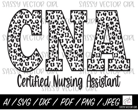 Cna Nurse Svg Certified Nursing Assistant Png Cna Shirt Etsy