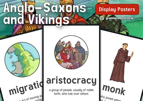 History Anglo Saxons And Vikings Display Posters Grammarsaurus