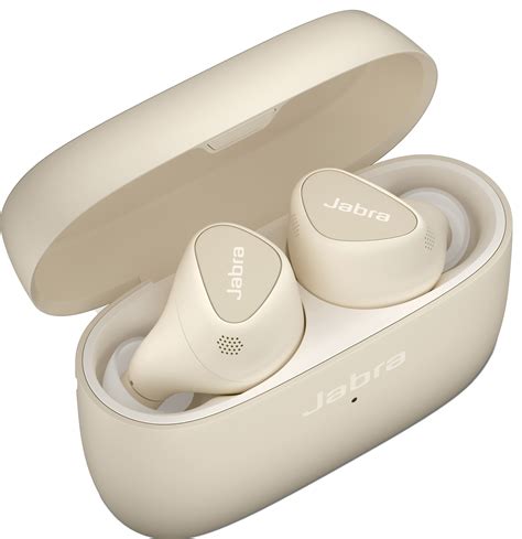 Jabra Elite 5 true wireless in ear hörlurar guld beige Elgiganten