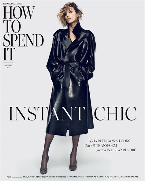 Anja Rubik The Financial Times HTSI December 4 2021 Cover UFW Ano VI