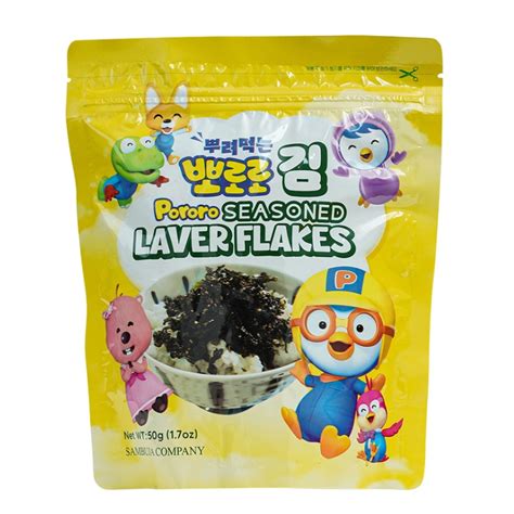 PORORO Seasoned Seaweed Laver Flakes SAMBUJA 50g Pack Made In Korea